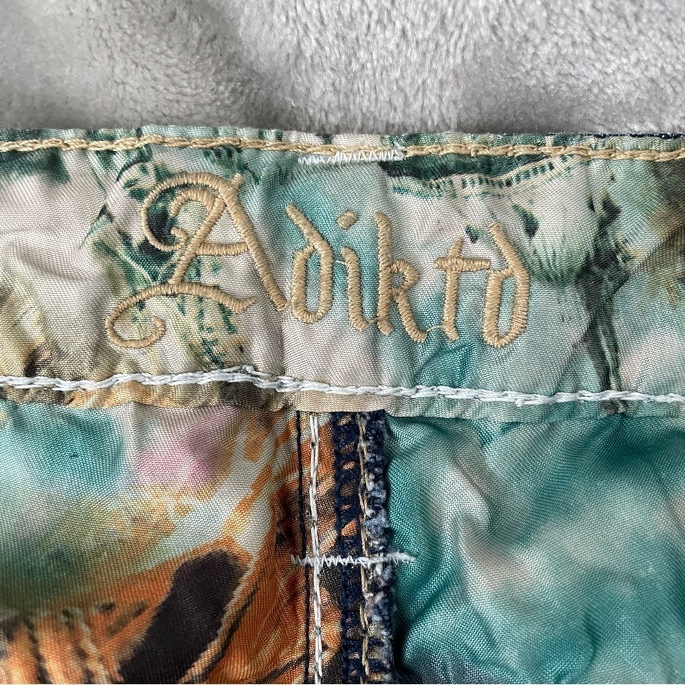 Adiktd Dark Wash Denim Jean Capris Women's Size 0 / 26 Y2K Style - Picture 6 of 10